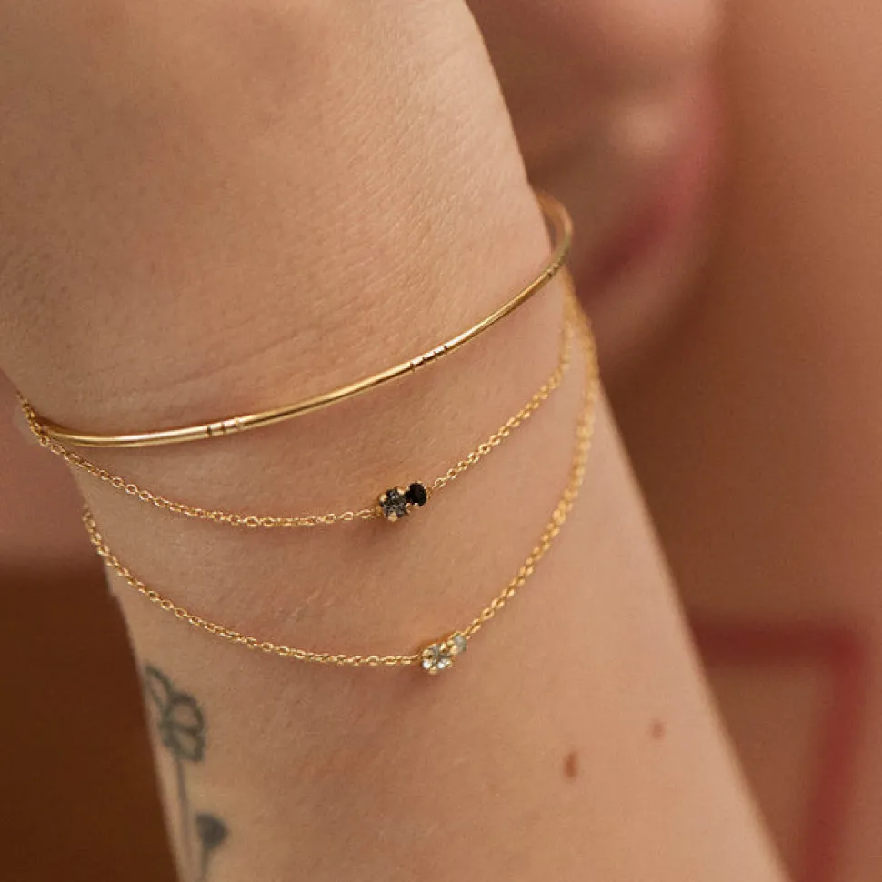 BDM – amants armband silver night