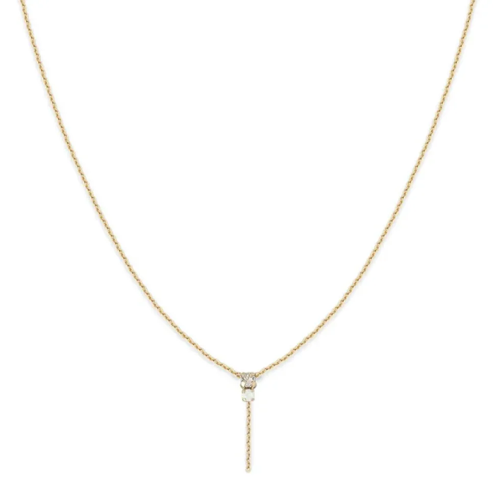 BDM – amants lange ketting wit kristal