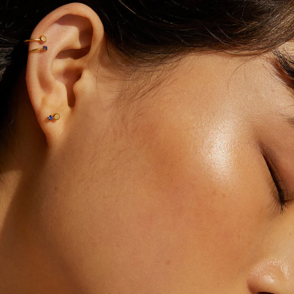 BDM – zephyr studs sapphire