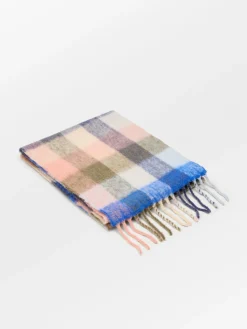 BS Check Anilopa Scarf Maritime Blue
