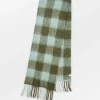 BS Check Mincho Scarf Sage Green