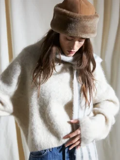 BS Dora Shearling Hat Ginger Beige