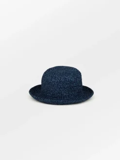 BS Solid Saverina Straw Hat Sargasso Sea Blue
