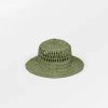 BS Vanessa Straw Hat Chive Green