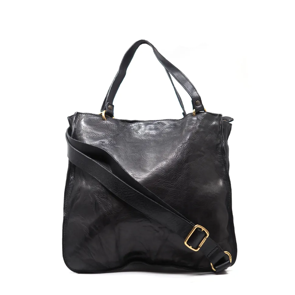 Campomaggi – shopping 2-delige handtas zwart