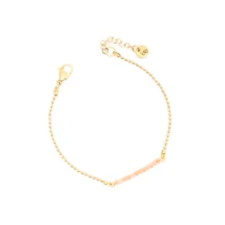 EB – armbandje met fijne steentjes apricot