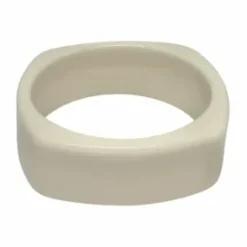 EB – bangle gelakte hars vierkant off white