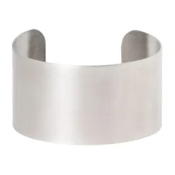 EB – brede matte bangle zilver