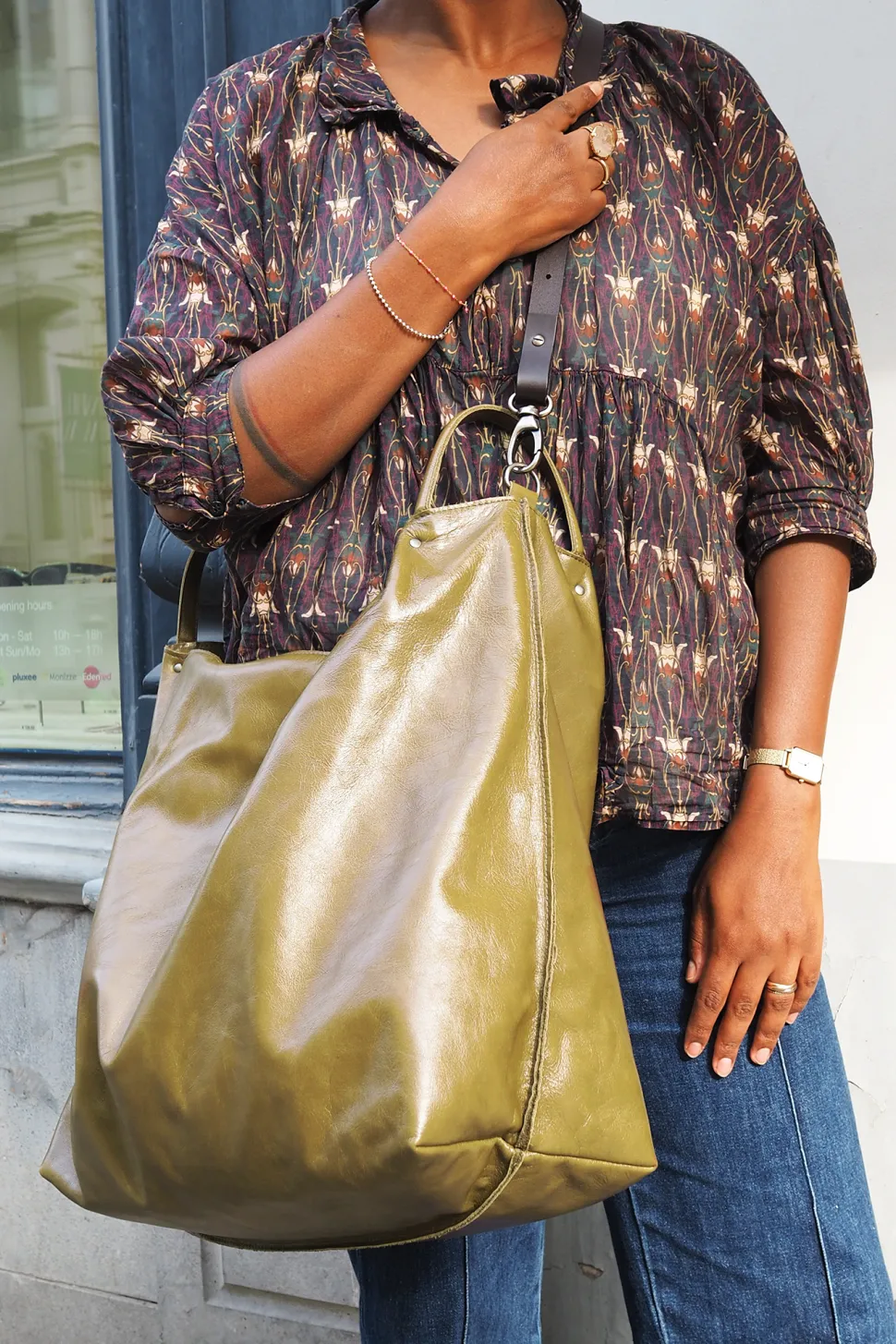 Ellen Truijen – pleione shopper handtas astro olive