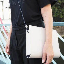 EV – handtas grace ivory/rubberen riem