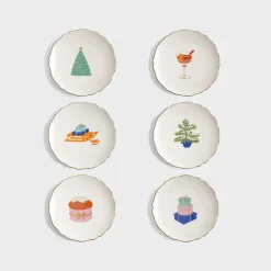 &K plate feast set of 6