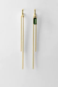 Lore Van Keer – credo oorringen met spinel toermalijn zilver verguld