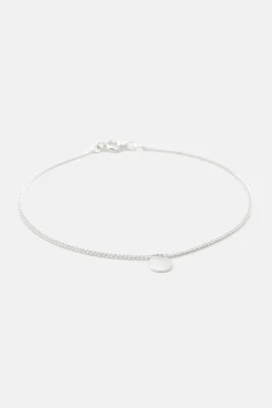 MHL – armband plat schijfje zilver