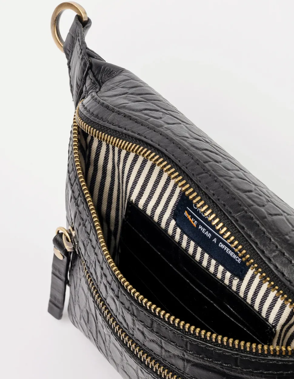 O My Bag – buideltas Beck’s Bum Bag Croco Leather Strap