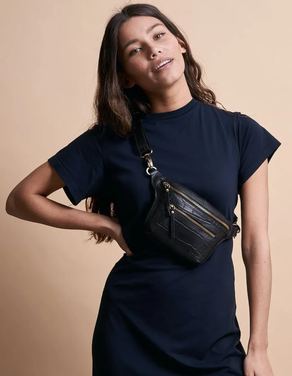 O My Bag – buideltas Beck’s Bum Bag Croco Leather Strap