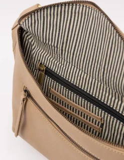O My Bag – buideltas Drew Bum Bag soft grain leather Sand