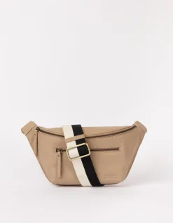 O My Bag – buideltas Drew Bum Bag soft grain leather Sand