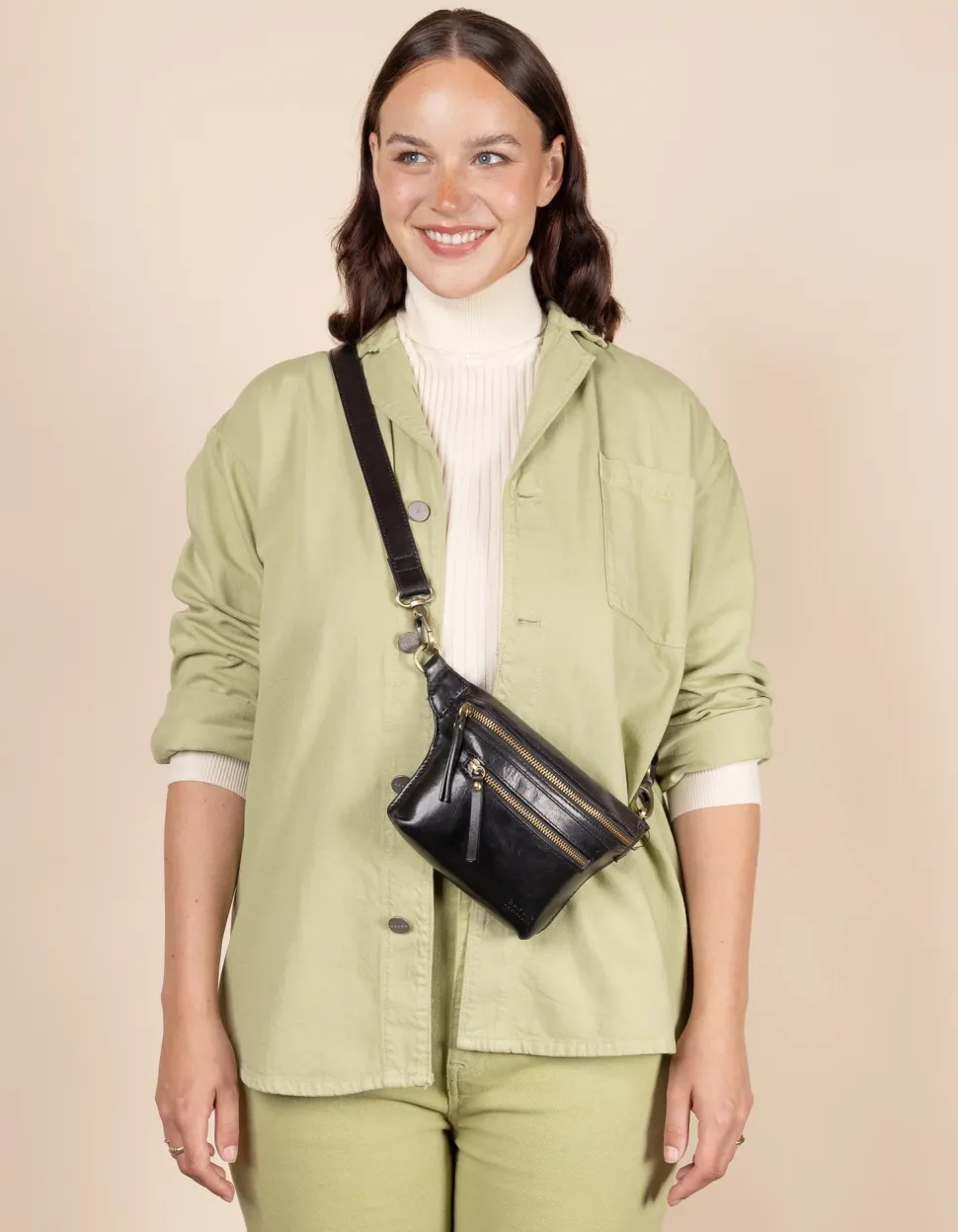 O My Bag – Bum Bag Strap Stromboli Leather Black