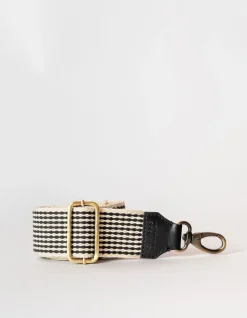 O My Bag – Checkered Webbing Strap Classic Leather