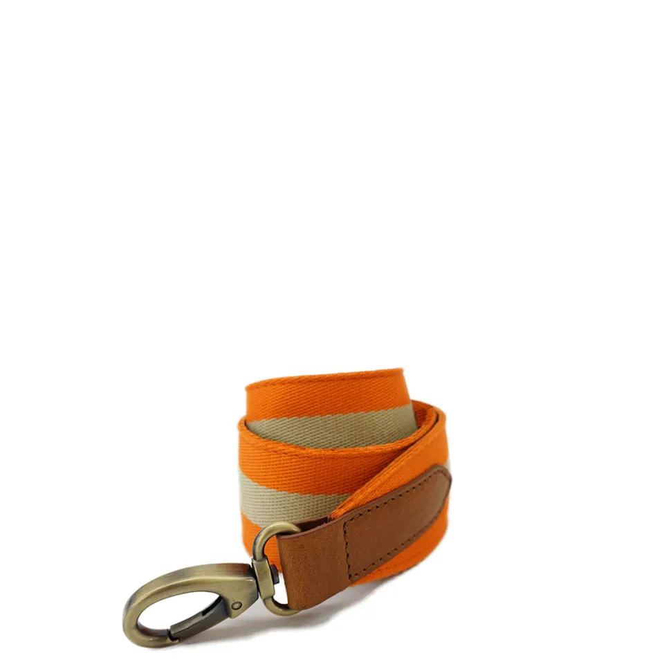 O My Bag – Orange Webbing Strap Classic Leather
