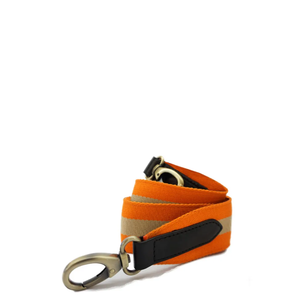 O My Bag – Orange Webbing Strap Classic Leather