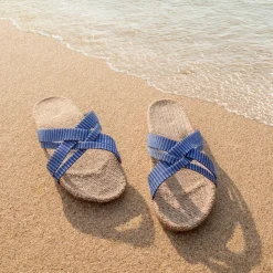 Shangies – sandalen blue stripes