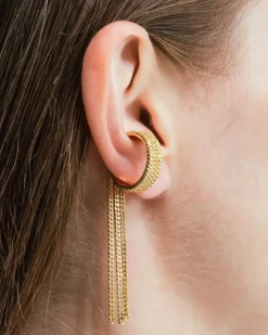 Wouters&Hendrix – cuff met ketting verguld