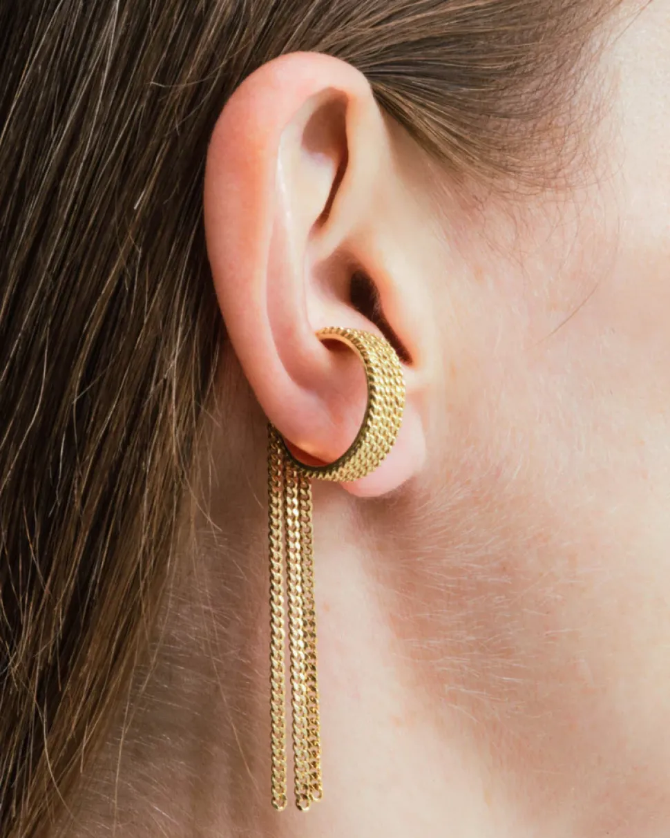 Wouters&Hendrix – cuff met ketting verguld