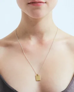 Wouters&Hendrix – ketting met bedel in diamanten-patroon mix