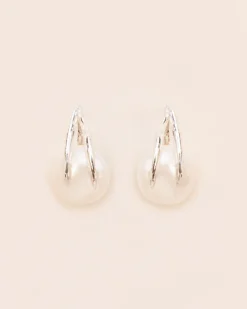 Wouters&Hendrix – oorbellen met parel en organische takjes