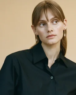 Wouters&Hendrix – oorbellen met tak structuur met rutielkwarts