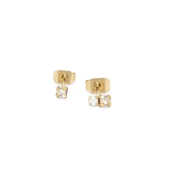 BDM – amants asymmetrische oorringen wit kristal