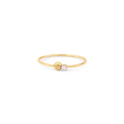 BDM – zephyr ring rose water opal
