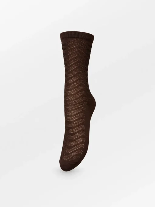 BS Mina Glitter Sock Hot Fudge Brown