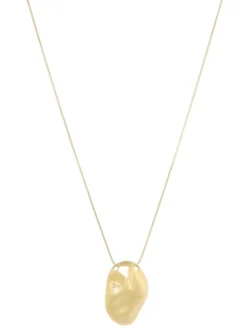 EB – fijne snake ketting met grote organische hanger