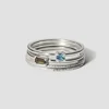 Lore Van Keer – noctis ring met aquamarijn en rookkwarts zilver