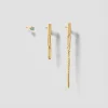 Lore Van Keer – noctis set van 3 studs met aquamarijn zilver verguld