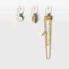 Lore Van Keer – set 3 studs met parelmoer zilver verguld