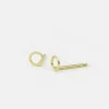 MHL – studs kleine cirkel zilver verguld
