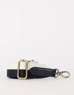 O My Bag – stoffen riem zwart/wit