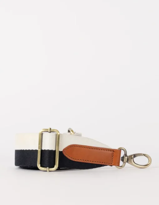 O My Bag – stoffen riem zwart/wit