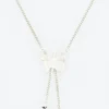 Wouters&Hendrix – ketting met vlinder, aquamarijn kristal en spheres
