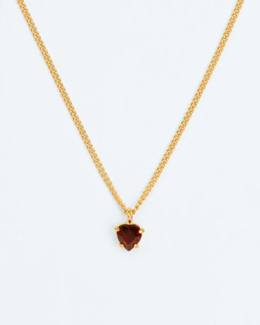 Wouters&Hendrix – ketting met hart-geslepen granaat