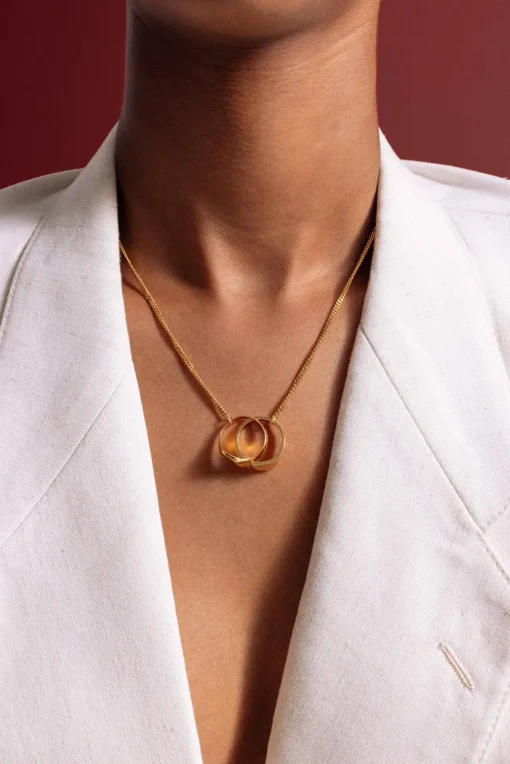 Wouters&Hendrix – ketting met split signet ring large